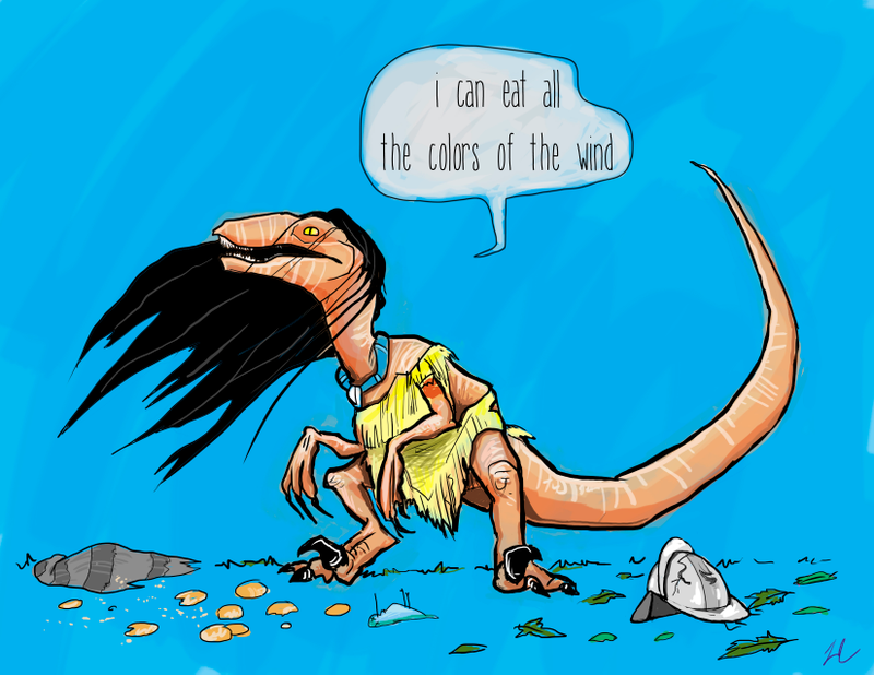 Illustration for article titled Princesses As Velociraptors Wins. All Other Princesses Go Home.